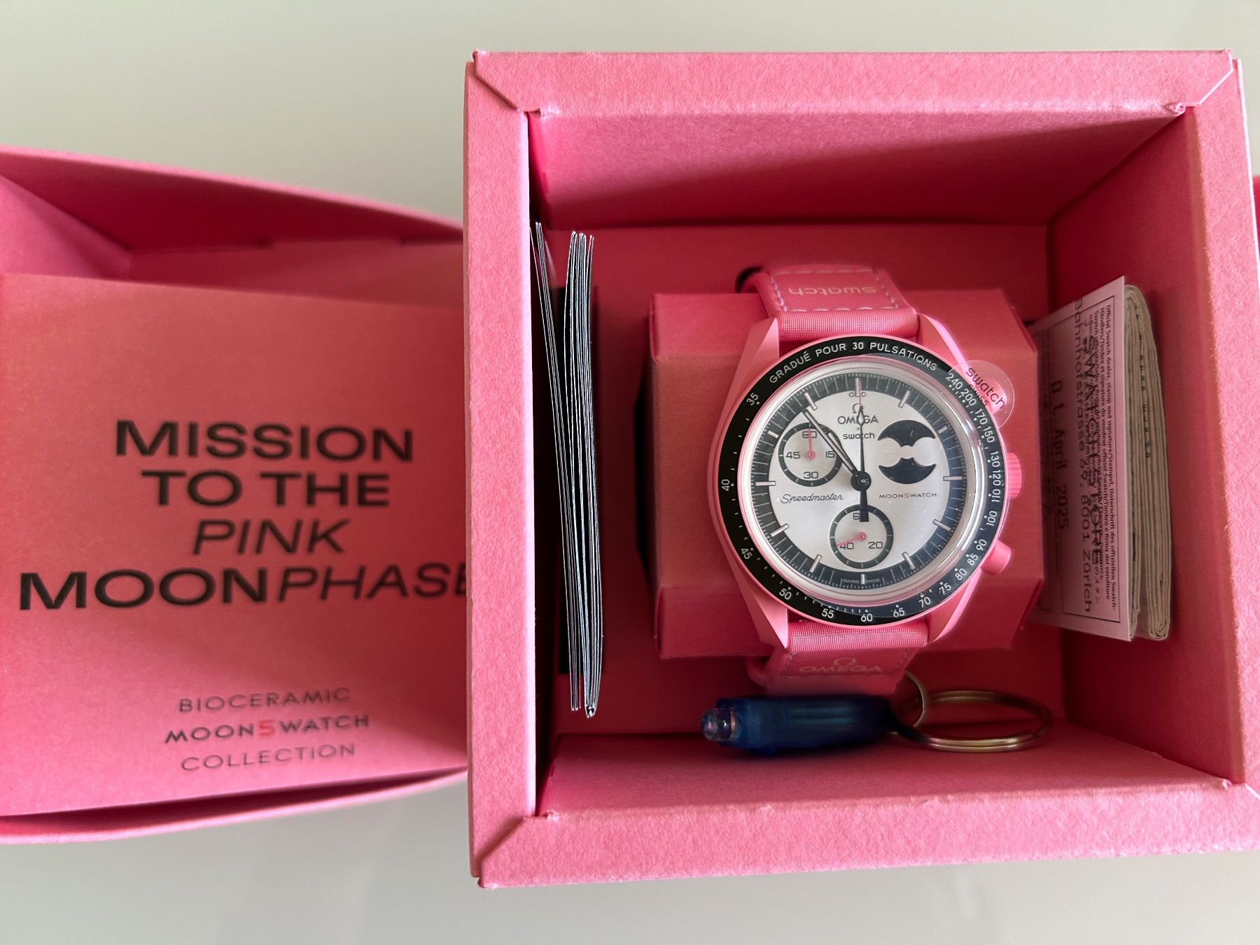 Pink Moon Watch Orologio Swatch Rosa Omega Swatch Mission To The