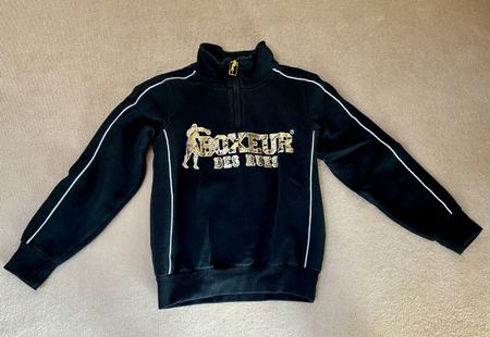 Boxeur des Rues Quarter Zip Sweater Black Size S
