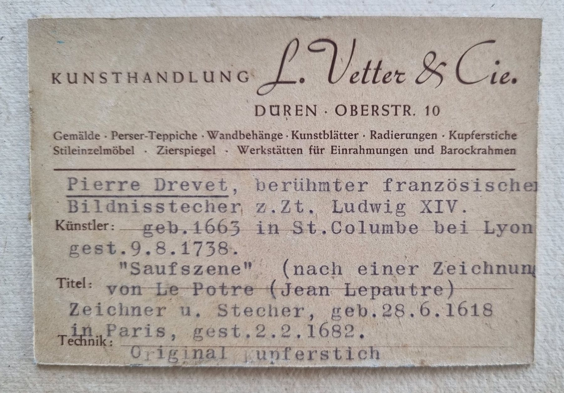 Incisioni: Original Kupferstich, Saufszene, 17. Jh. – Nuovo (secondo la descrizione) da Zürich venduto da Reimann3 2