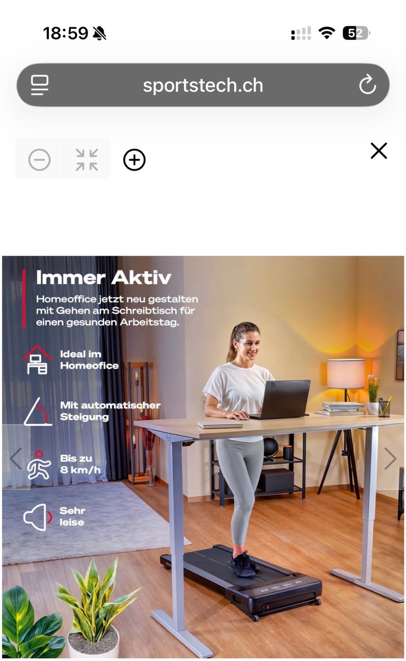 Hometrainer: Indoor Laufband, Neu & ungebraucht – Nuovo (secondo la descrizione) da Muri AG venduto da Jane0410 2