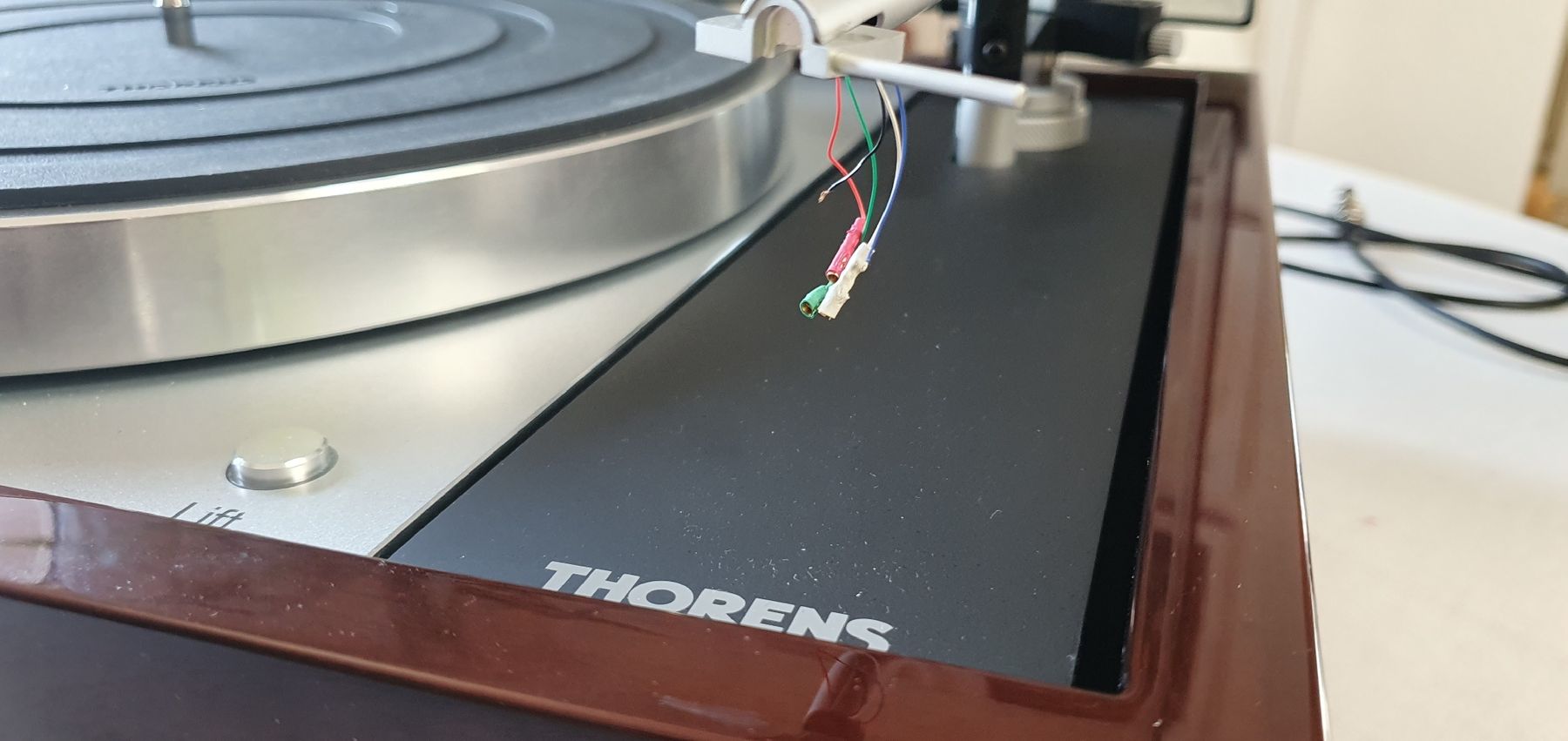 Thorens Giradischi: Thorens td 1601 in walnuss glanz – Difettoso da Zürich venduto da Lutz1440 4