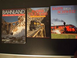 Eisenbahn, Bücherpaket, Bahnland & Bahnsaga Schweiz, Alaska