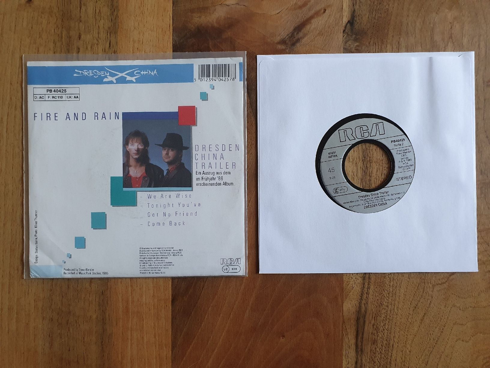 Dischi in vinile: Dresden China Single: Fire and Rain – Usato da Sirnach venduto da dimitri1963 1
