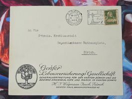 CL31 Enveloppe + Timbre Suisse 1922