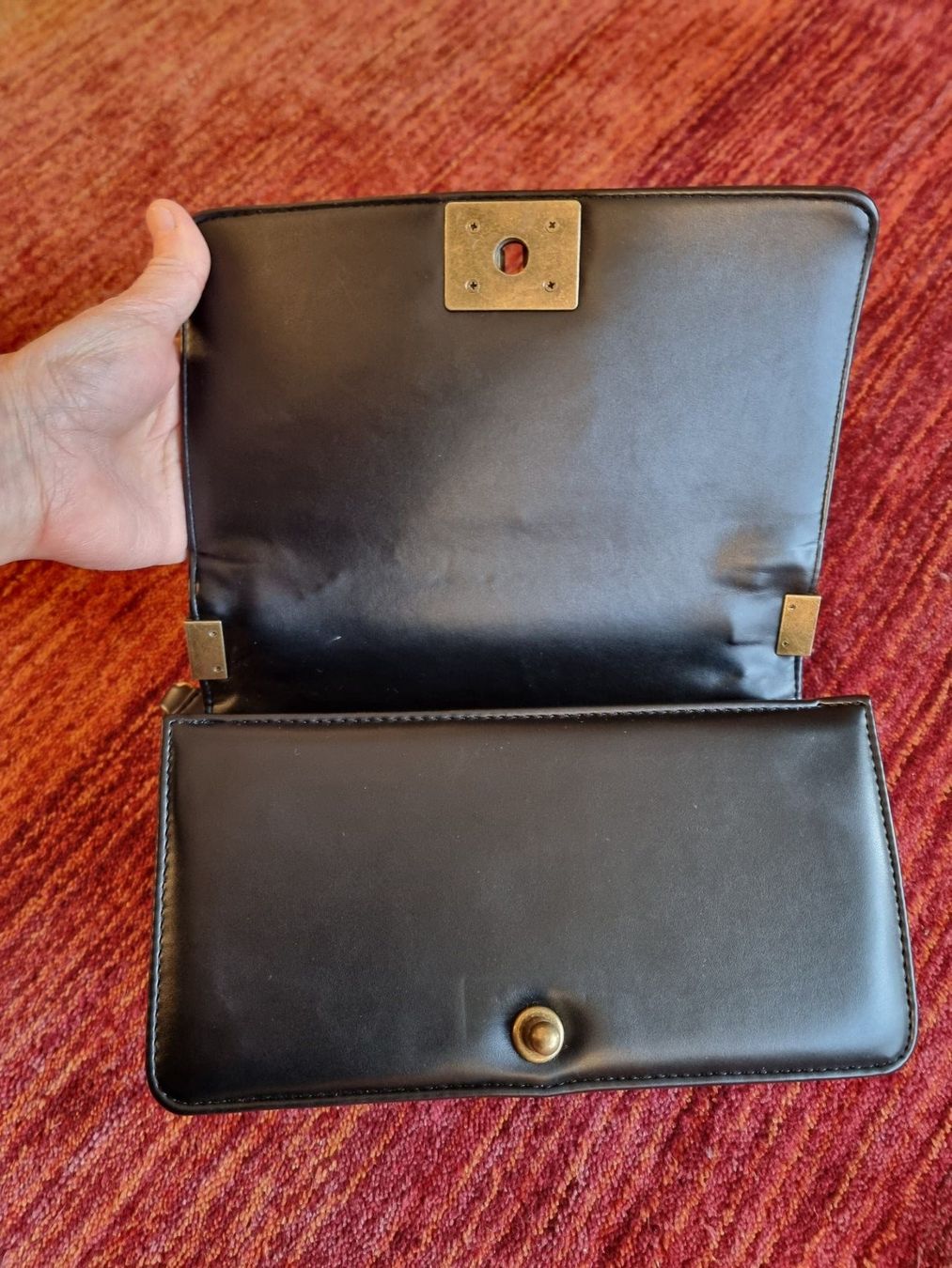 Taschen für Damen: Sac imitation cuir croco noir – Gebraucht aus Veyrier von Leilazizou 6