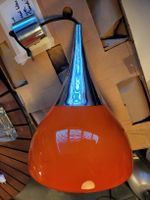 Gross Deckenlamp aus Glass orange pop Farbe 1970er danisch?