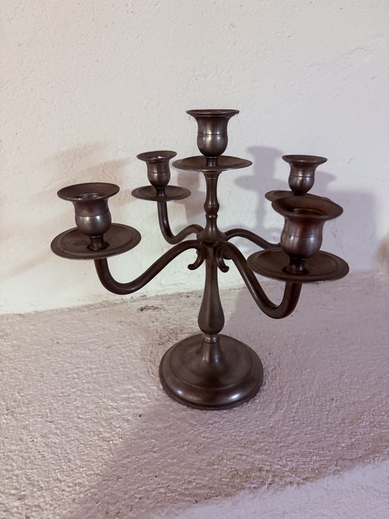 Cabilock Vintage Kerzenhalter - Eleganter Kerzenständer Antik-Optik 23cm