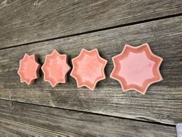 Keramik: Set 4-tlg. rose-Unikat