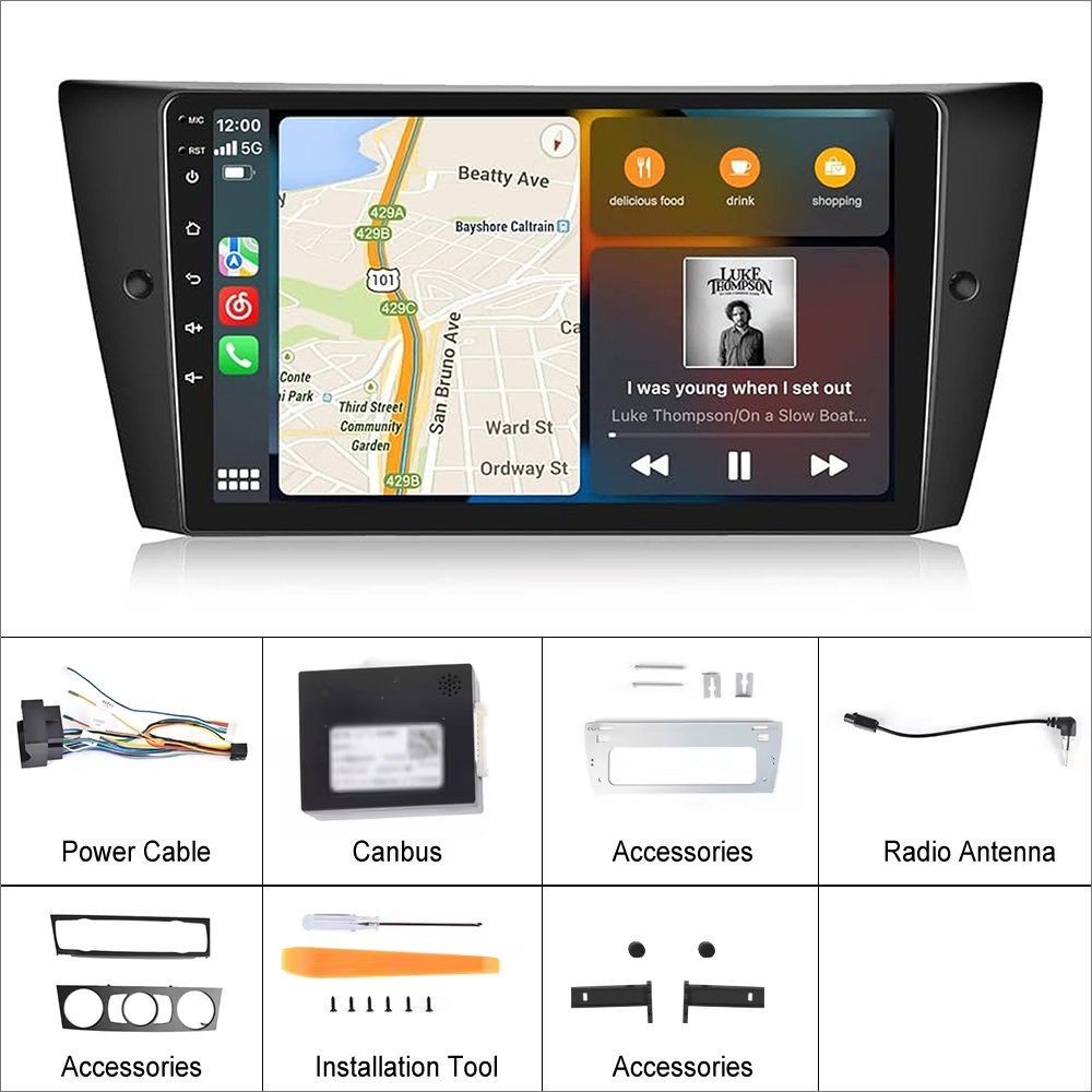 Navigatori: Bmw E90 Autoradio Carplay Navi E91 E92 E93 GPS – Nuovo e nell'imballaggio originale da Chiasso venduto da online.shop 7