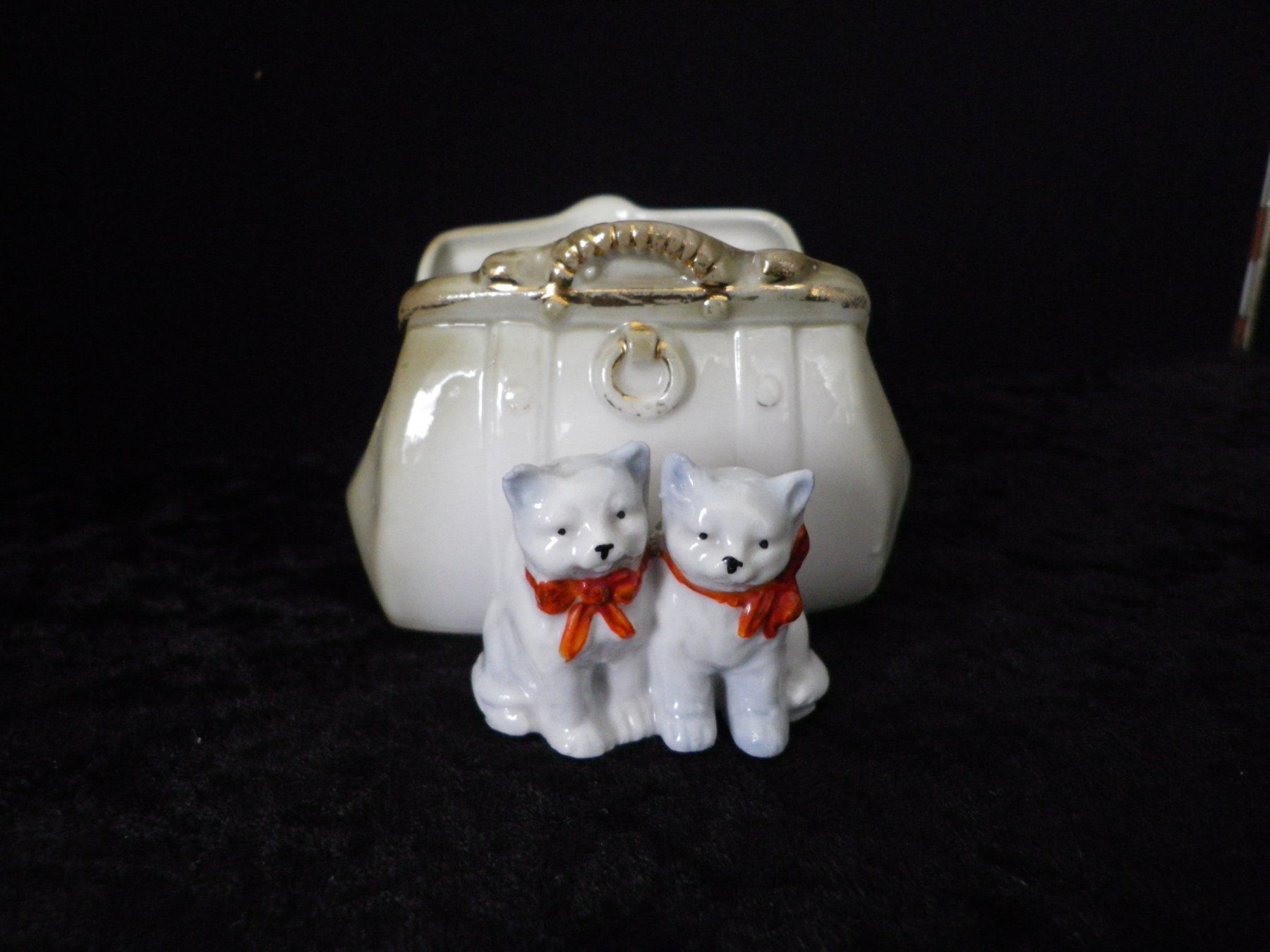 Statuette: Nippes Antik 2 Katzen – Usato da Reinach BL venduto da Annodomini