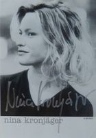 Nina Kronjäger (1967) - Schauspielerin - sign. Foto