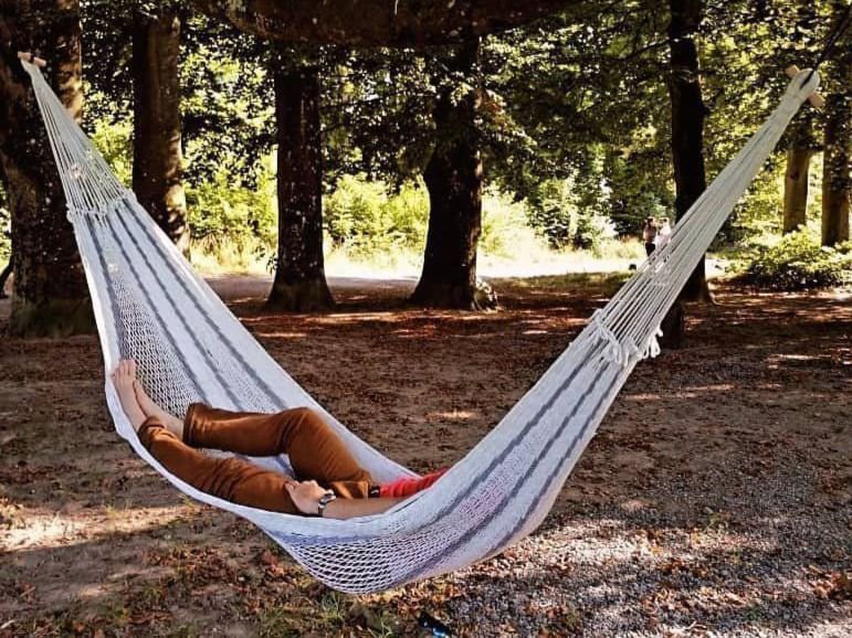 WULFY Hammock Garden Hammock, Striped, Portable Hanging Bed, Canvas Backyard Leisure, Travel - View #8