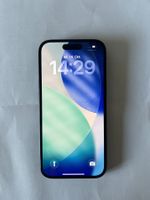 iPhone 15 128 GB Schwarz, Akku 98 %, OVP & Hülle, ab 1.–