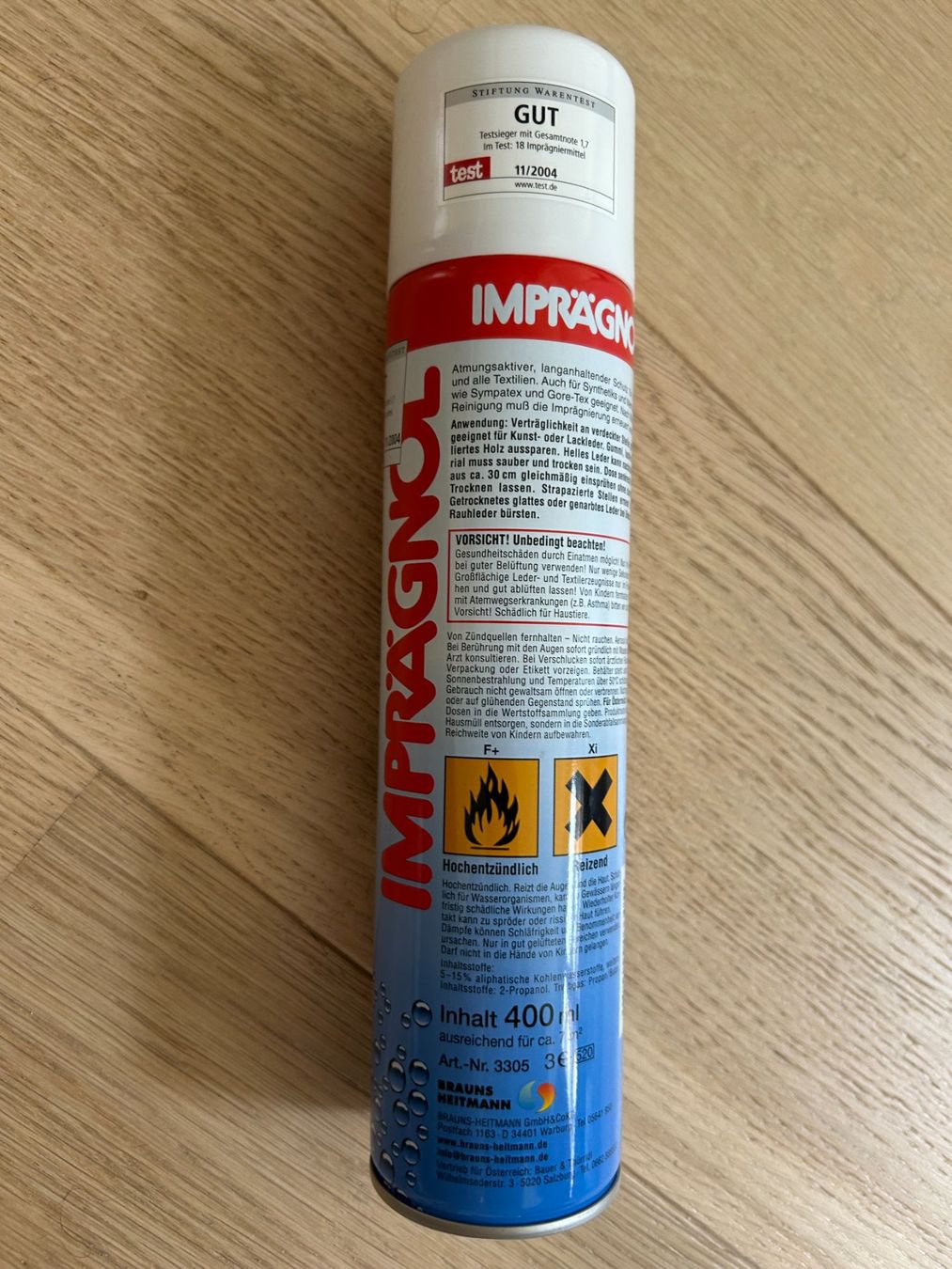 Pflegeprodukte: Imprägnol Universal-Imprägnierspray. – Gebraucht aus Zürich von maxsalezzen 1