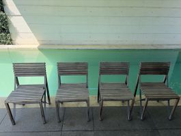 4 Teak Stühle Danish Design Marke Xylofon Bent Krogh chaises