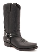 SANCHO Westernstiefel im Bikerstyl - 38