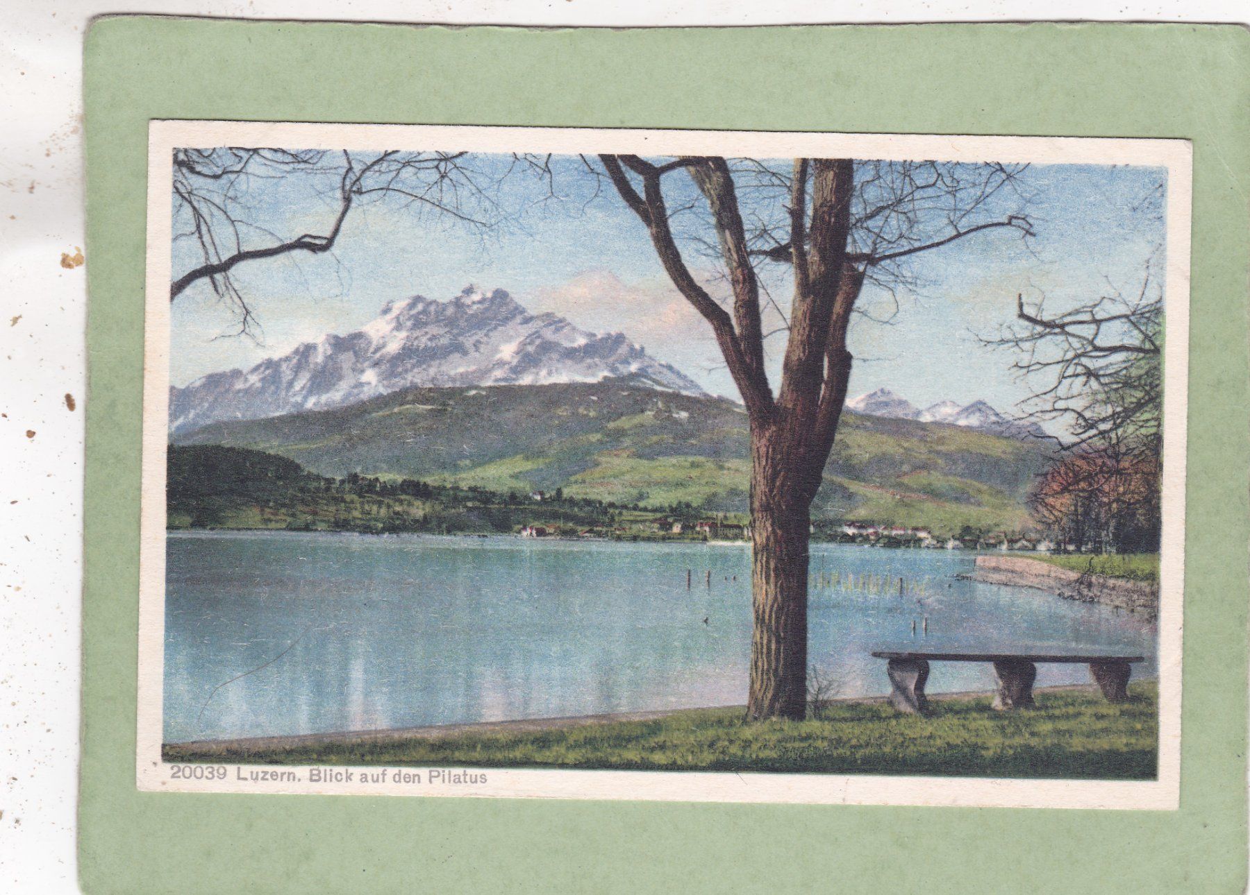 Cartoline postali: Luzern  Blick auf den Pilatus – Usato da Herisau venduto da Lisegrat2008