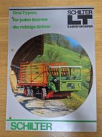 Original Prospekt Schilter LT1, LT2, LT3 Ladetraktoren