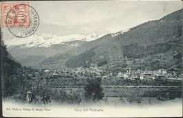 ILANZ mit Tödikette, animée - gel. 1907 v. Truns