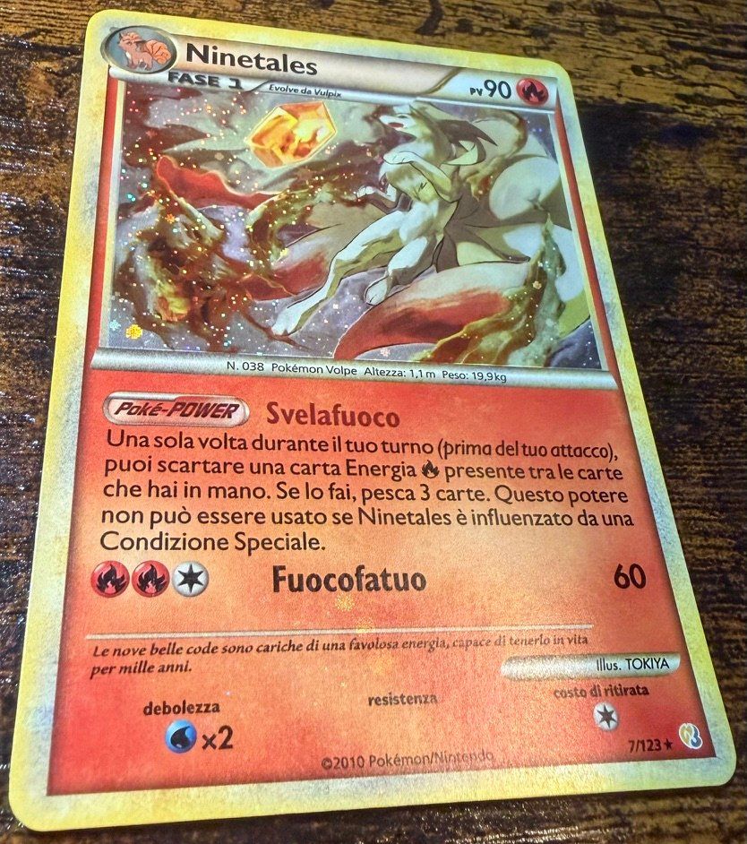 Pokémon Carte collezionabili: Ninetales Holo 7 – Usato da Zürich venduto da PEACECOCOON 1