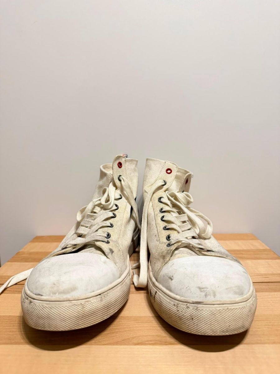 Scarpe da uomo: Sneakers Stoff hoch weiss – Usato da Wädenswil venduto da dom_pz5d 2