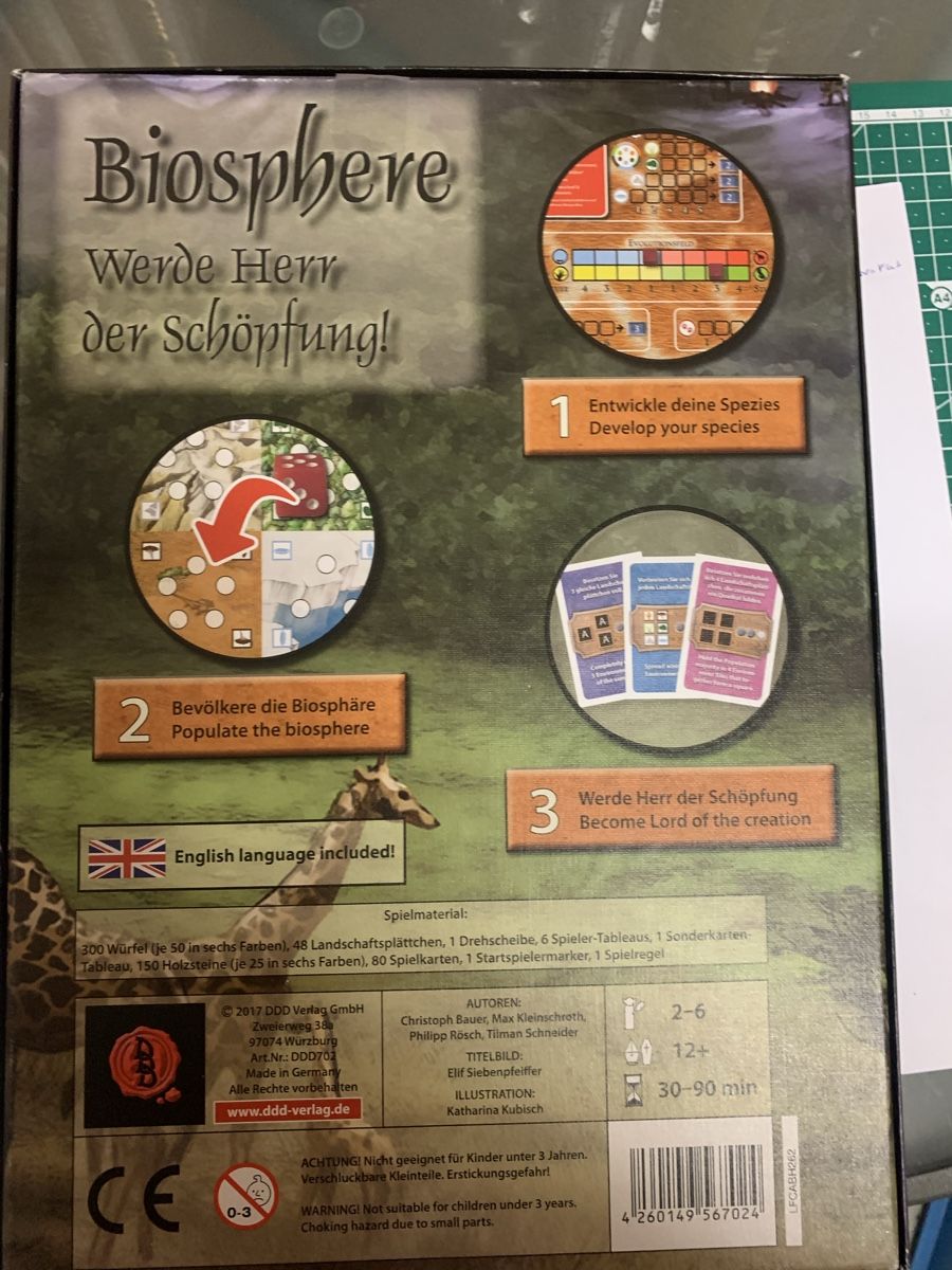 Spiele: Biosphere – Gebraucht aus Zug von Starkeente 2