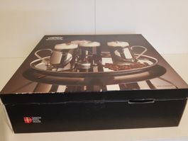 Menu Danish Steel House Kaffeegläser mit Tablett Set