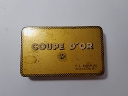 Vintage Blechdose - Gold metalise Farbe - Coupe d'or