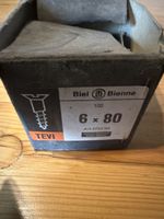 Schrauben 6x80mm TEVI Biel Bienne 100 Stk. neuwertig
