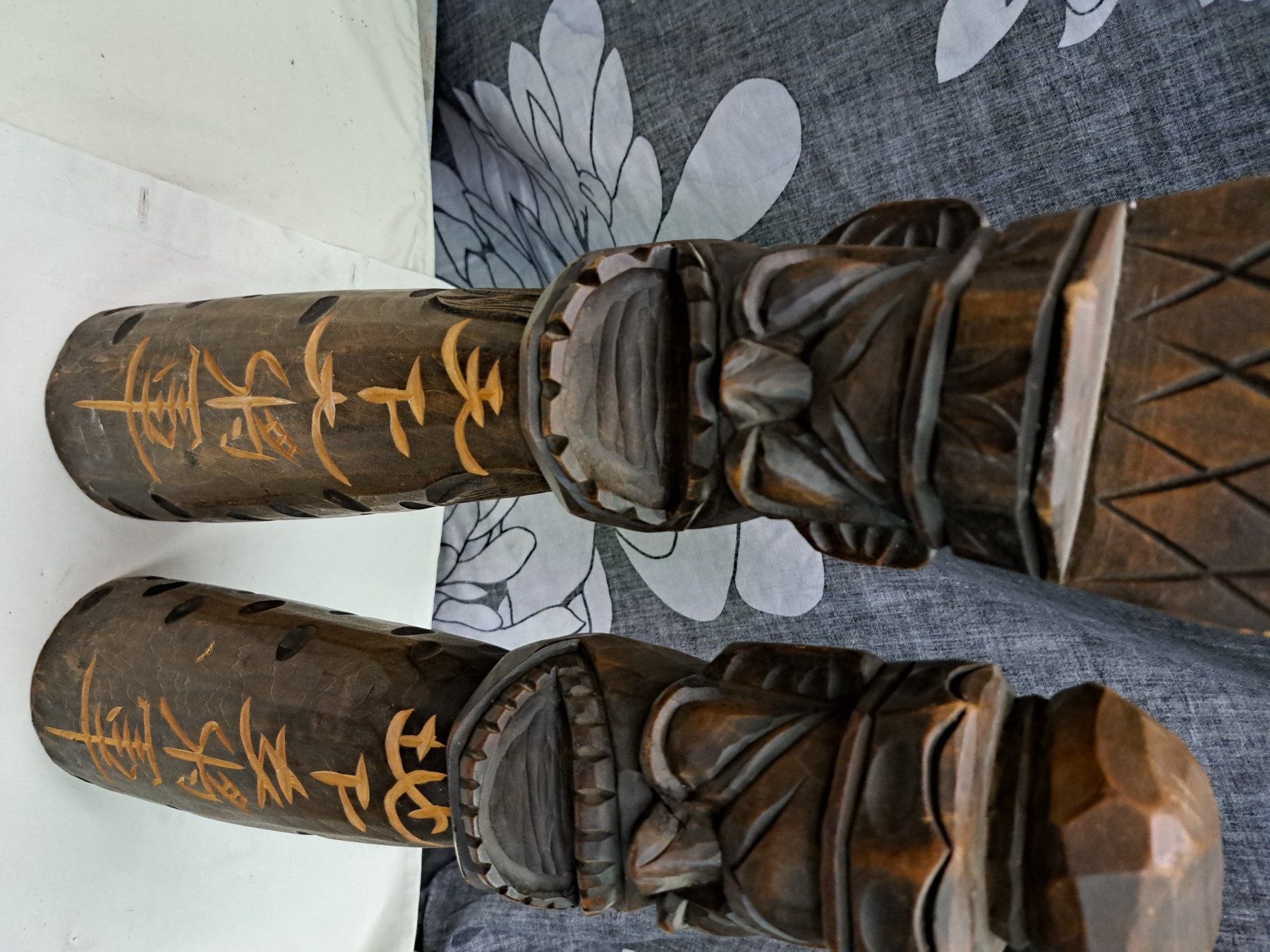 Sculture & Statue: 2x Asiatische Holzfiguren – Usato da Grossdietwil venduto da mahsoumi 1