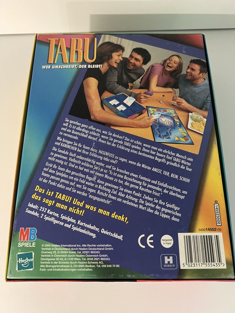 Spiele: Tabu Spiel – Gebraucht aus Rupperswil von sige82 1