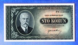 Czecoslovakai 100 korun Perforated UNC