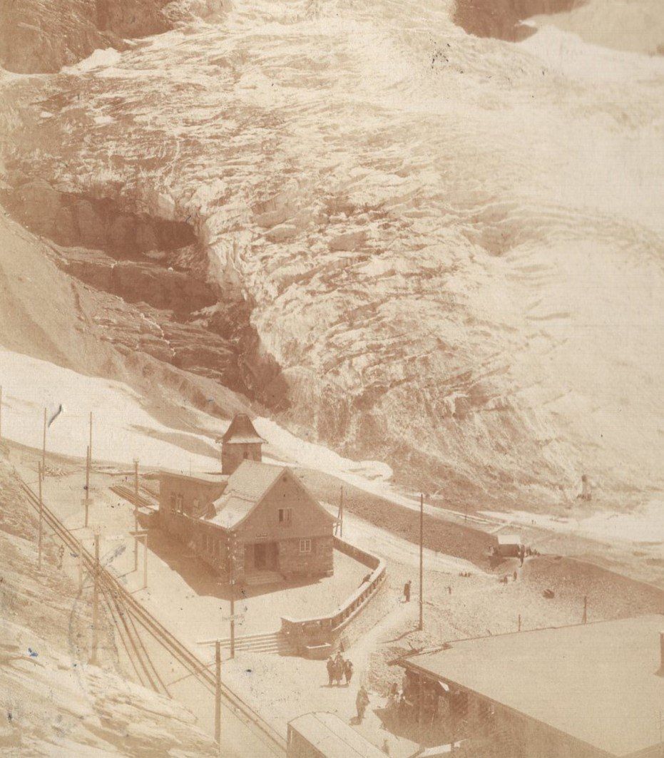 Cartoline postali: Station  Eigergletscher  Mönch   1927 – Usato da Aarau venduto da kufi44 1