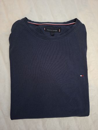 T-shirt Tommy Hilfiger, bleu marine, taille L, bon état