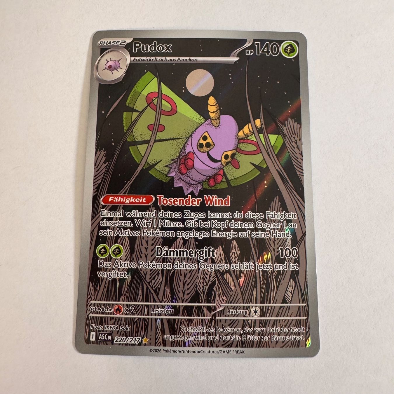 Pokémon Sammelbilder & Trading cards: Pokémon ASC - Pudox - 222 / 217 - DE – Neu (gemäss Beschreibung) aus Staad SG von miaCards