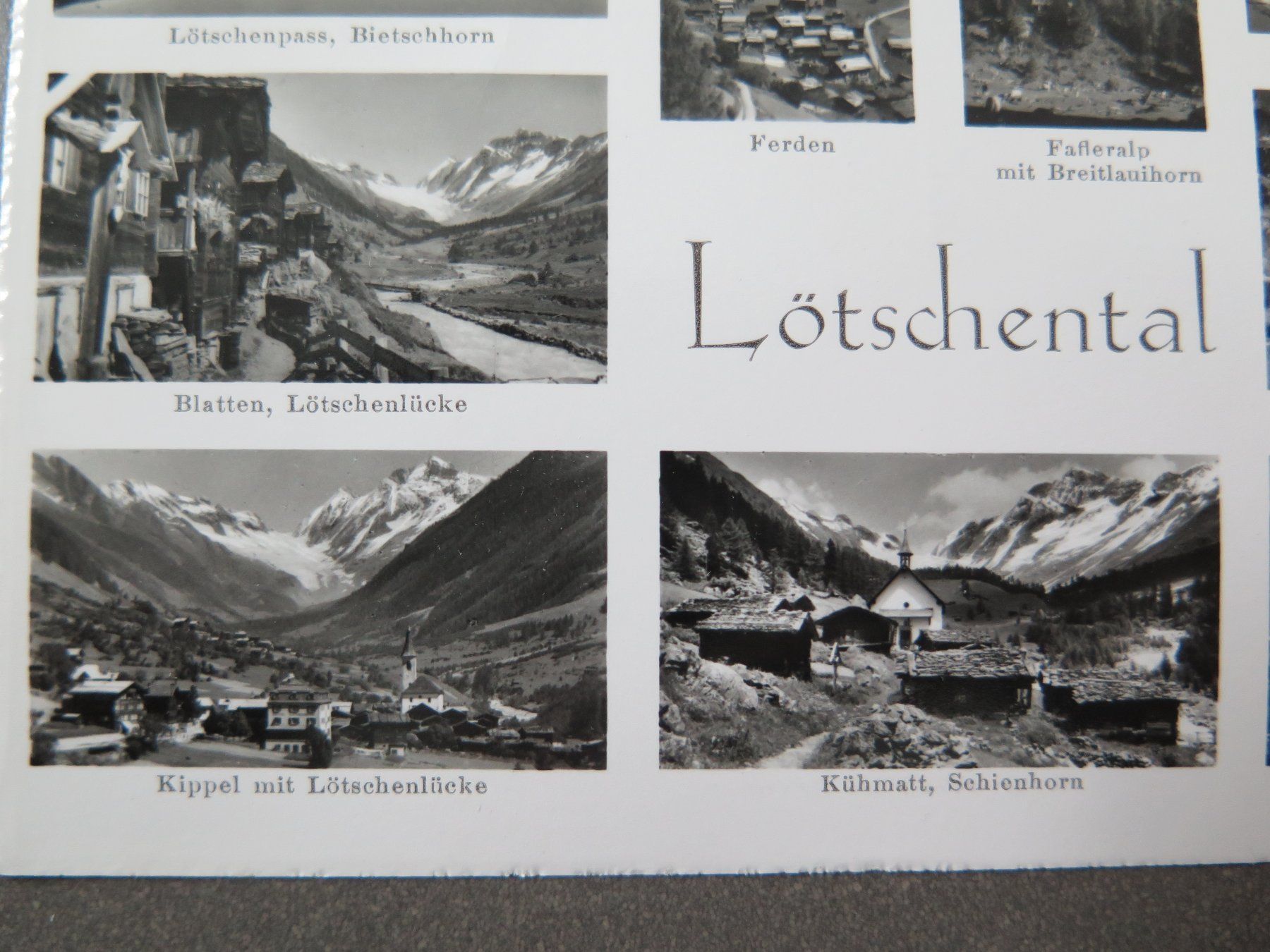 Cartoline postali: LÖTSCHENTAL - 9-BILDRIGE AK – Usato da Wittenbach venduto da lipasal 4