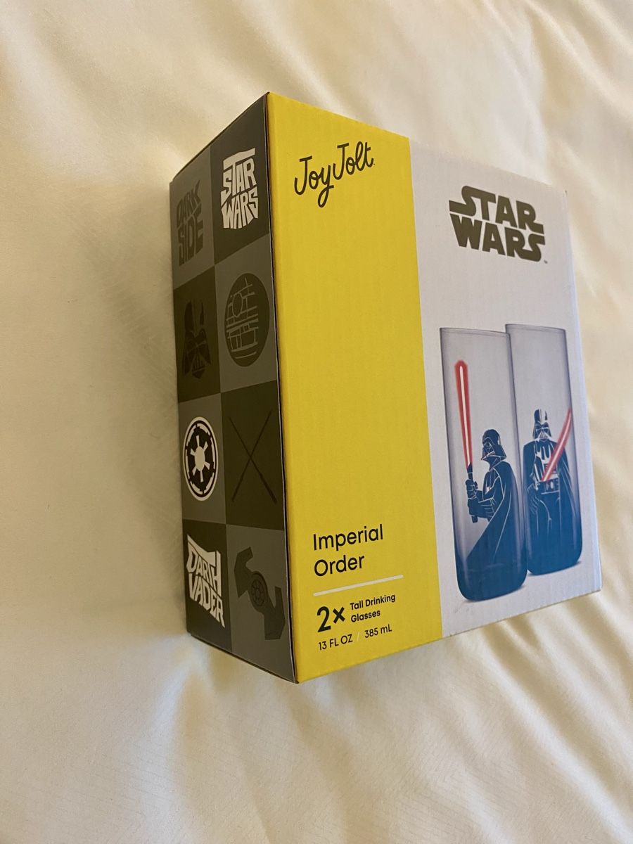 Bicchieri: JoyJolt Star Wars Trinkgläser Imperial Order – Nuovo e nell'imballaggio originale da Oberembrach venduto da theZaz 1