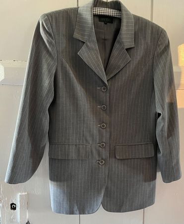 Blazer Vintage gris manches 3/4 "Tattoo" Jacke