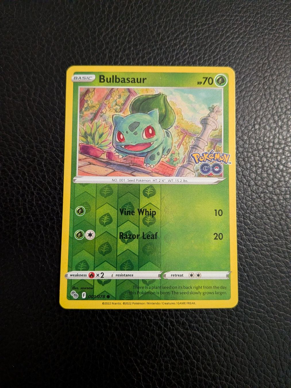 Pokémon Carte collezionabili: Pokemon GO Bulbasaur reverse 1/78 Ab 1 – Usato da Paradiso venduto da Pkmn10