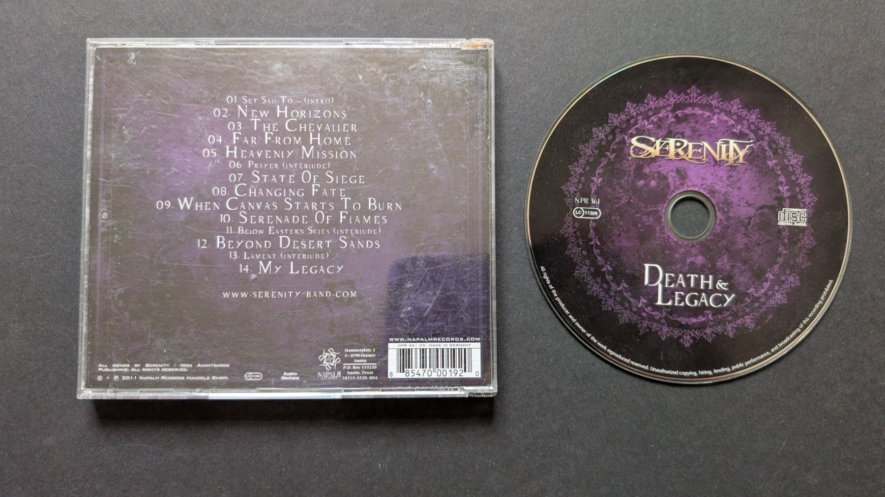 CD: Serenity | Death & Legacy | CD – Usato da Bottmingen venduto da dan_c5wb 1