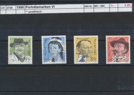 1990 "Porträtsmarken VI", ** postfrisch