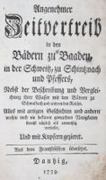 ANGENEHMER ZEITVERTREIB IN DEN BÄDERN ZU BADEN,1739