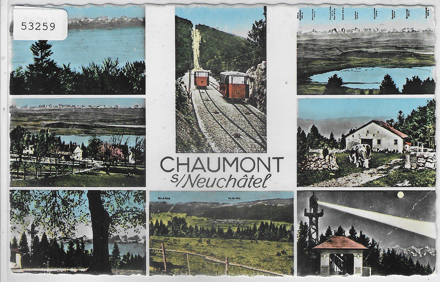 Ansichtskarten: Chaumont s/Neuchatel - Multiview – Defekt aus Ettingen von Kartenplanet