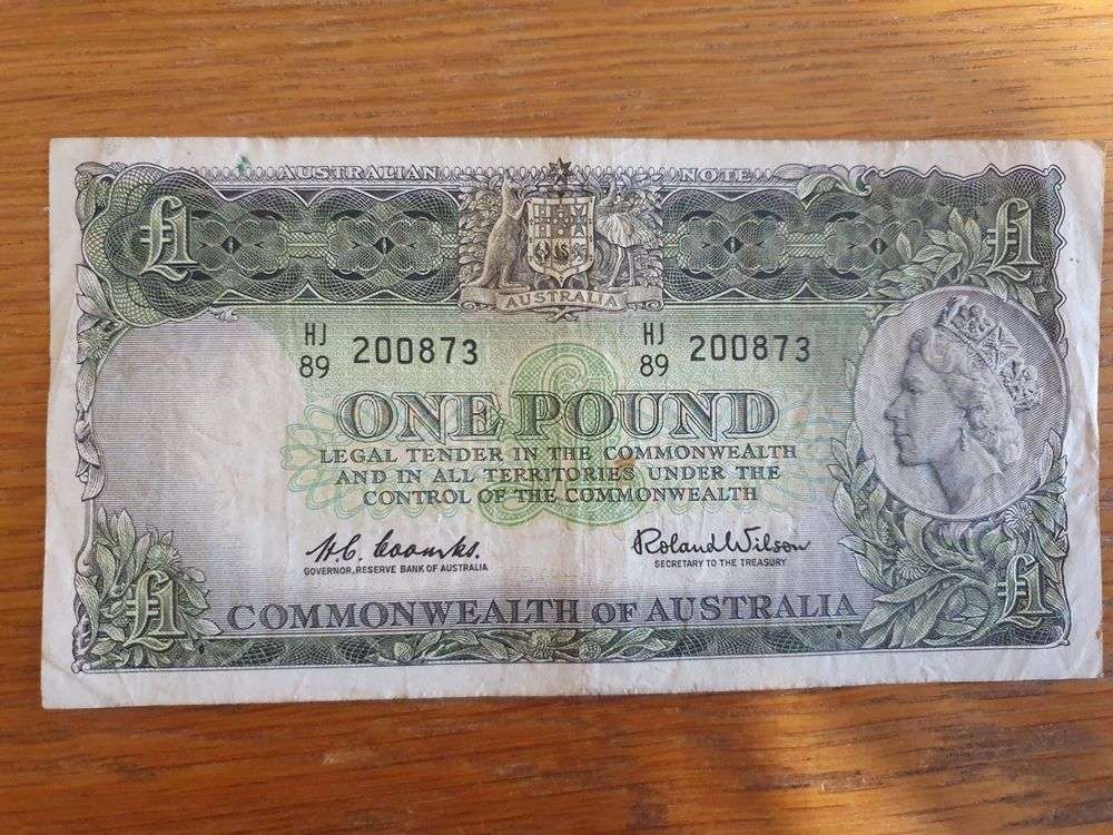Banknote Australien 1 Pfund One Pound | Kaufen auf Ricardo
