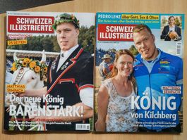 2 x Schweizer Illustrierte - Schwingerkönig Matthias Sempach