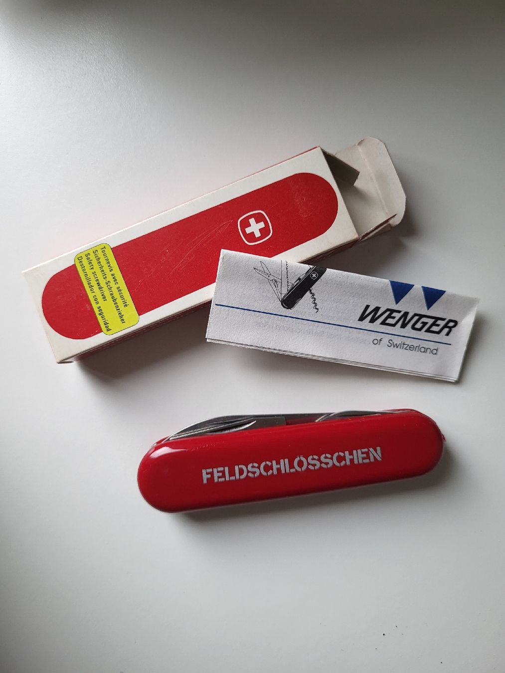 Wenger Coltelli tascabile: Wenger Feldsschlösschen Sackmesser, Neu – Nuovo (secondo la descrizione) da Allschwil venduto da Uhrenbinz 1
