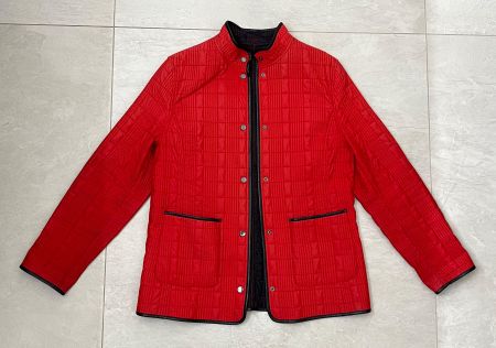 Jacke Damen Gr. M (= Gr. 38-40) rot / schwarz
