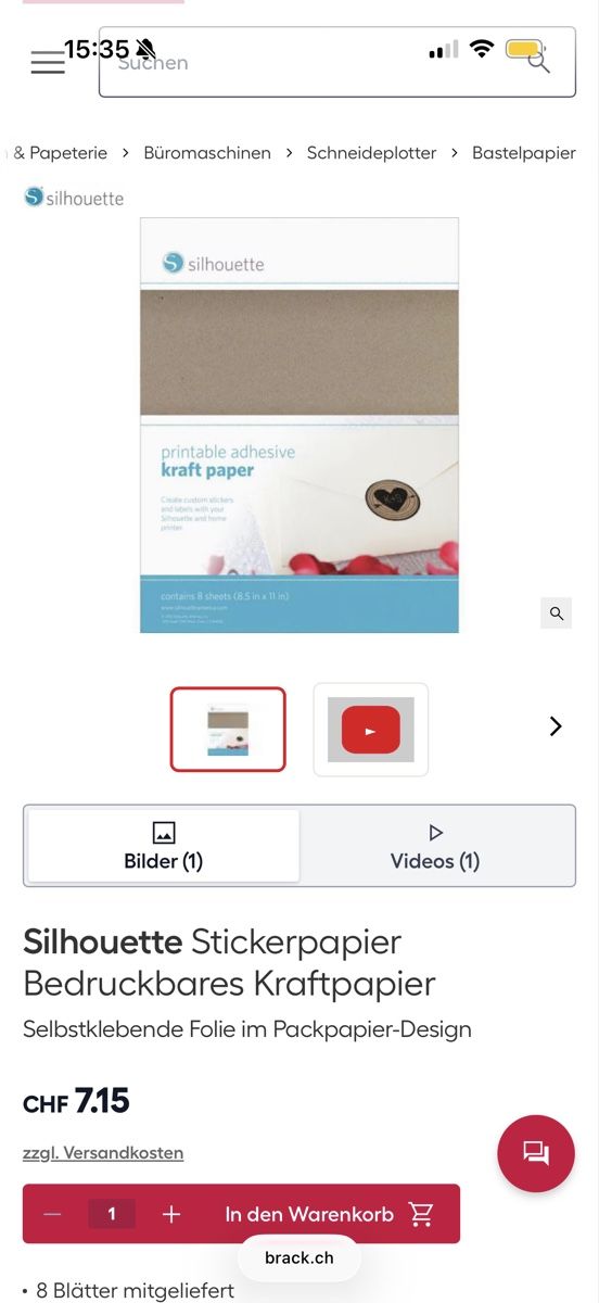 Carta: Selbstklebendes Kraftpapier  – Nuovo e nell'imballaggio originale da Burgdorf venduto da nib_zf7z 3