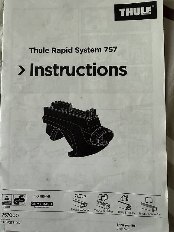 Thule Portapacchi: Barre de toit Thule Rapid System 757 – Usato da Biel/Bienne venduto da Jaggi6