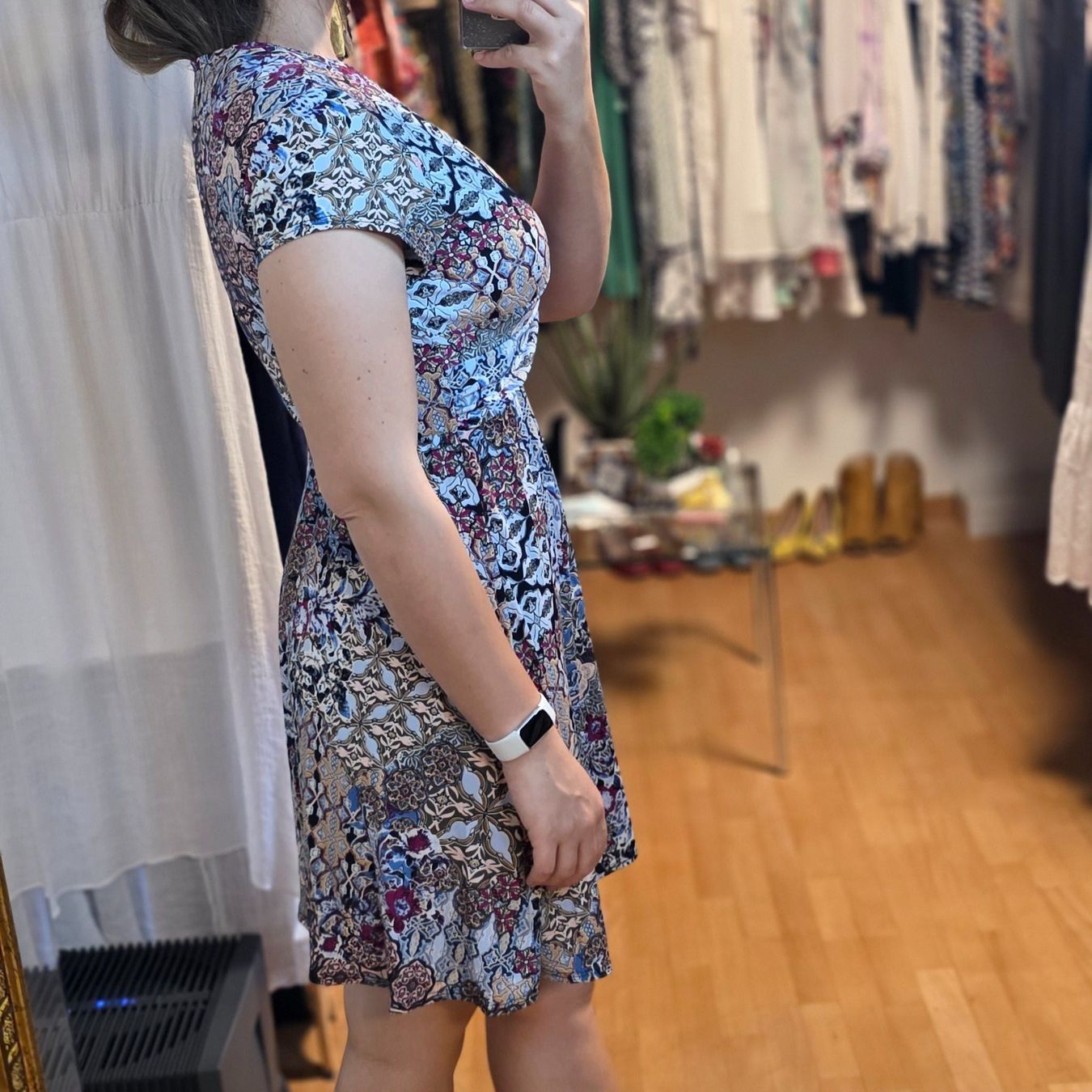 Vestiti: Buntes Kleid M Chetta B luftig elegant – Usato da Wald ZH venduto da CapLux 2